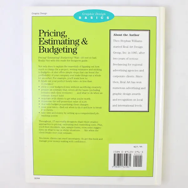 Pricing, Estimating & Budgeting (Graphic Design Basics) Hardcover Book - Good