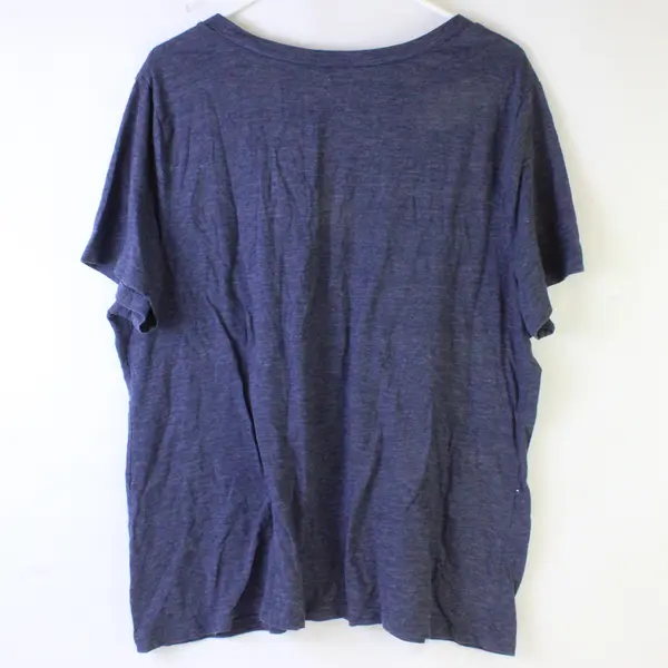 Old Navy Blue Short-Sleeved V-Neck T-Shirt Women's XXL