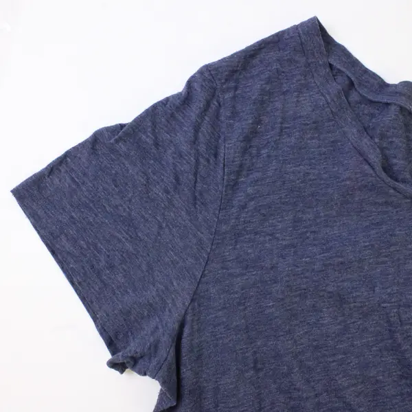 Old Navy Blue Short-Sleeved V-Neck T-Shirt Women's XXL