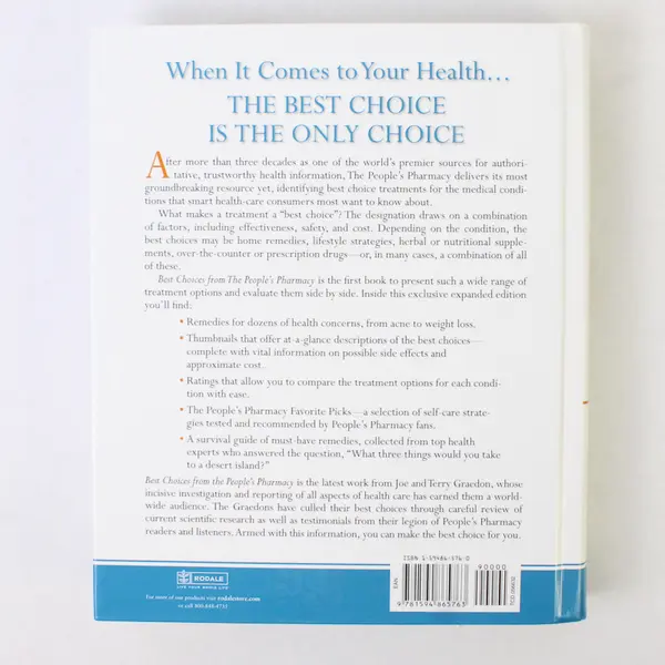 Best Choices from the People's Pharmacy by Joe Graedon HC Hardcover - Like New