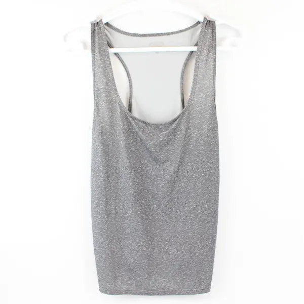 Game Time Sheer Gray Activewear Racerback Tank Top Women's 1X