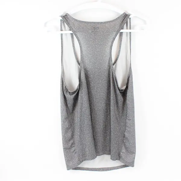 Game Time Sheer Gray Activewear Racerback Tank Top Women's 1X