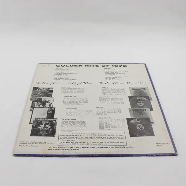 18 Golden Hits of 1972 ~  12"Vinyl Record