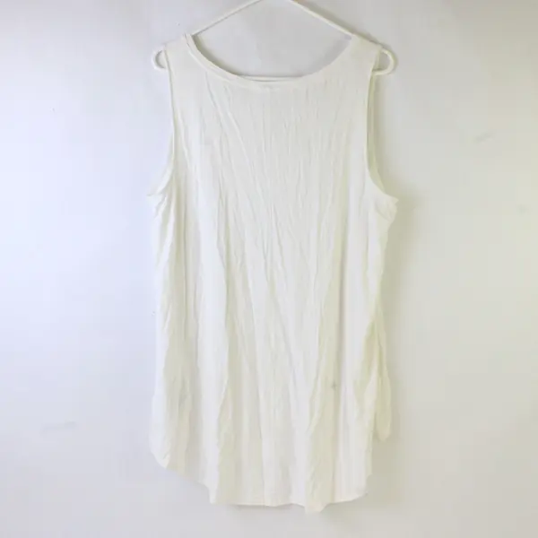 Old Navy Sheer White Tank Top Women's XL Tall
