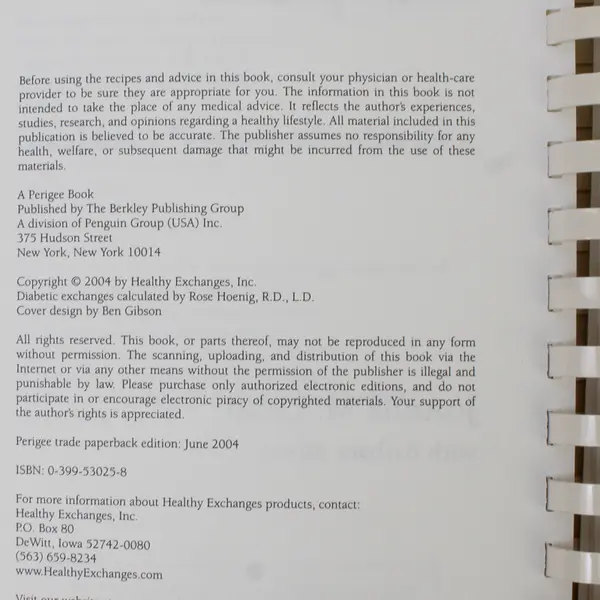 Cooking Healthy with Splenda Cookbook – JoAnna M. Lund 2004 Paperback