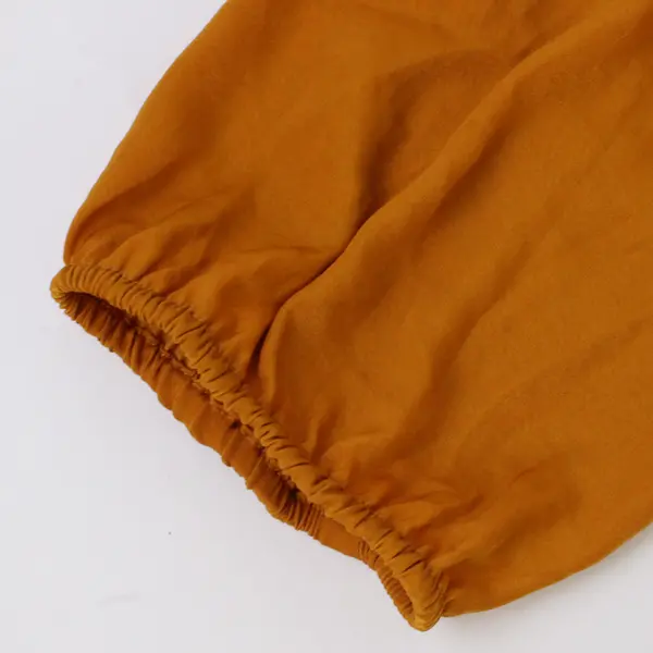 Old Navy Goldenrod Yellow Balloon Sleeve Knee-Length Tunic Dress Women's Large