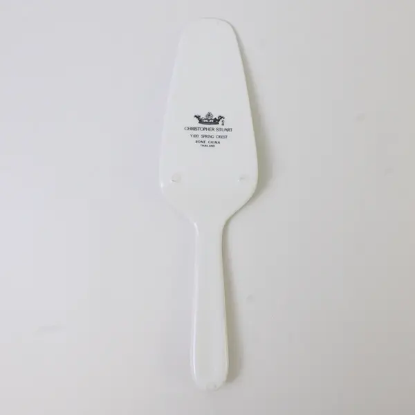 Vintage Christopher Stuart Spring Crest Ceramic Cake Pie Server
