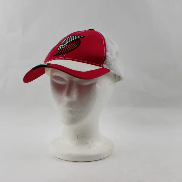 NBA Portland Trail Blazers Red and White Trucker Hat One Size