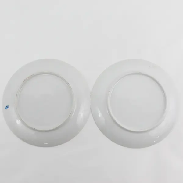 2 Stoneware Christmas Tree Salad Plates 7.75" Japan