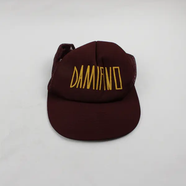 Damifino Red and Yellow Trucker Hat One Size