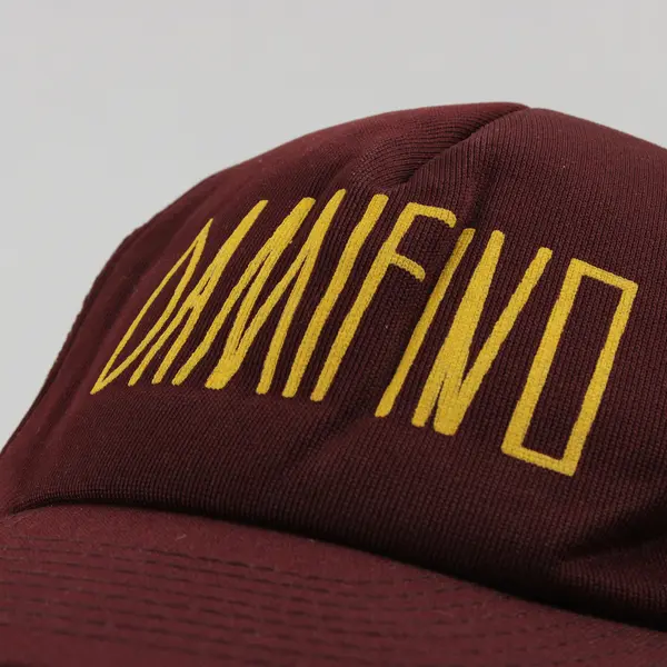 Damifino Red and Yellow Trucker Hat One Size