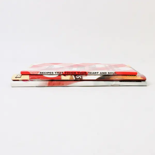 Lot of 3 Cookbooks: Recipes That Touch Your Heart; Smoothies; What's For Dinner