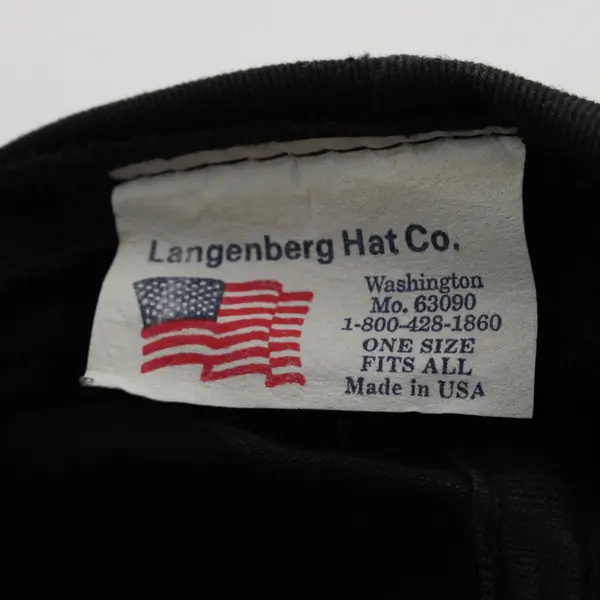 VTG Langenberg Blackfeet Indians Browning MT Black Baseball Cap One Size