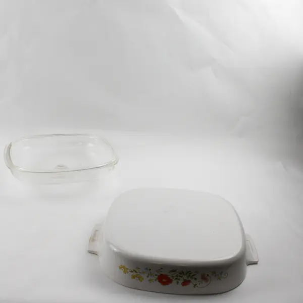 Corning Ware Wildflower (Corelle) Pattern 1 Qt Square Casserole Dish W/ Lid