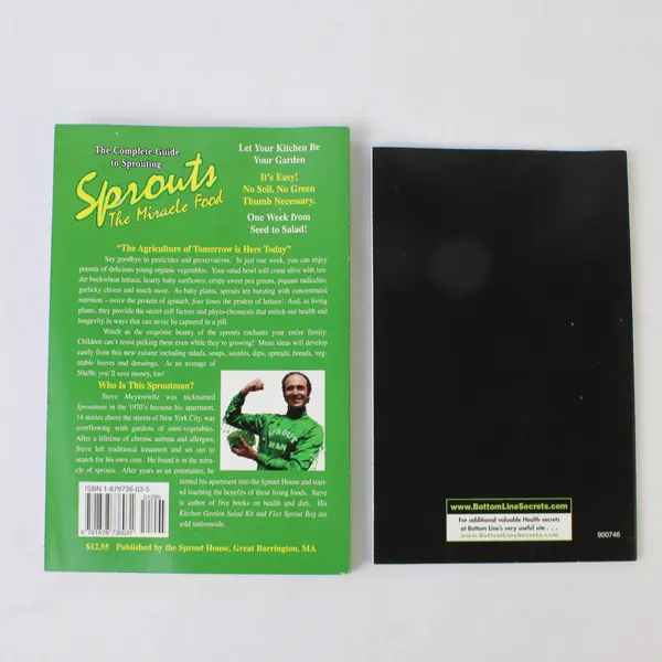 Lot of 2 Books: Sprouts The Miracle Food & Mother Nature's Miracle Cures