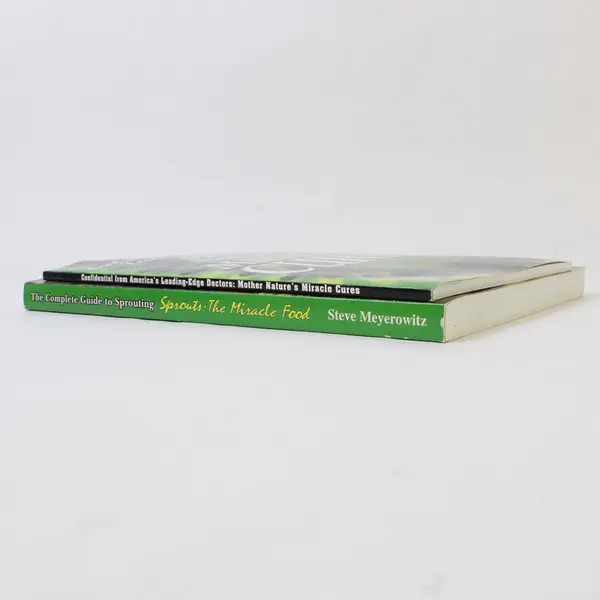 Lot of 2 Books: Sprouts The Miracle Food & Mother Nature's Miracle Cures