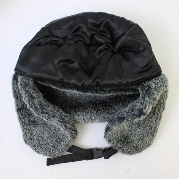 Dorfman Pacific Co. Gray Faux Fur Trapper Hat Size Large