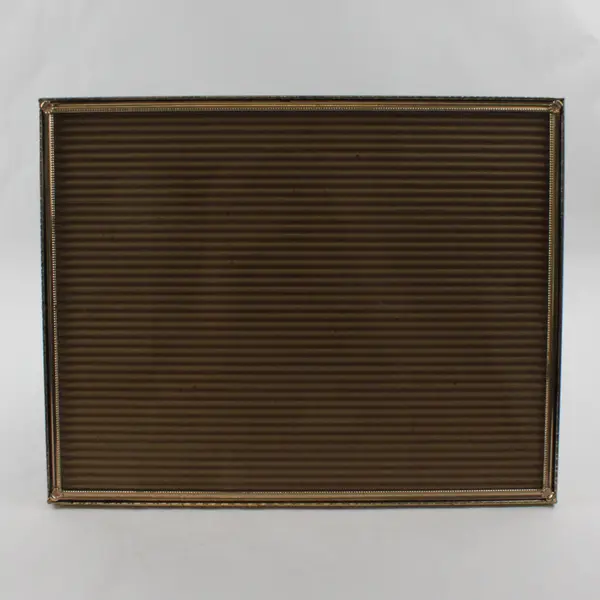 Vintage 11" x 14" Brushed Gold Ornate Photo Frame, Free Standing