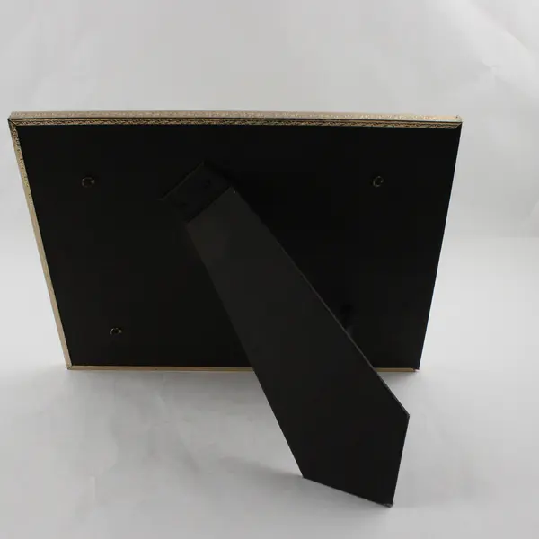 Vintage 11" x 14" Brushed Gold Ornate Photo Frame, Free Standing
