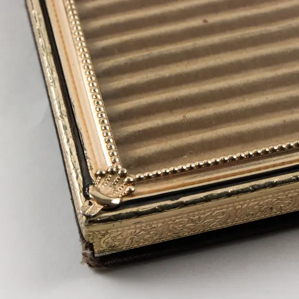 Vintage 11" x 14" Brushed Gold Ornate Photo Frame, Free Standing