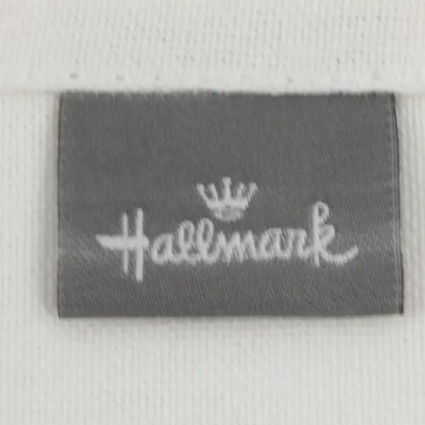 Hallmark White W/ Red Embroidered "Season's Eatings" Tea Towel 18.5" x 26"