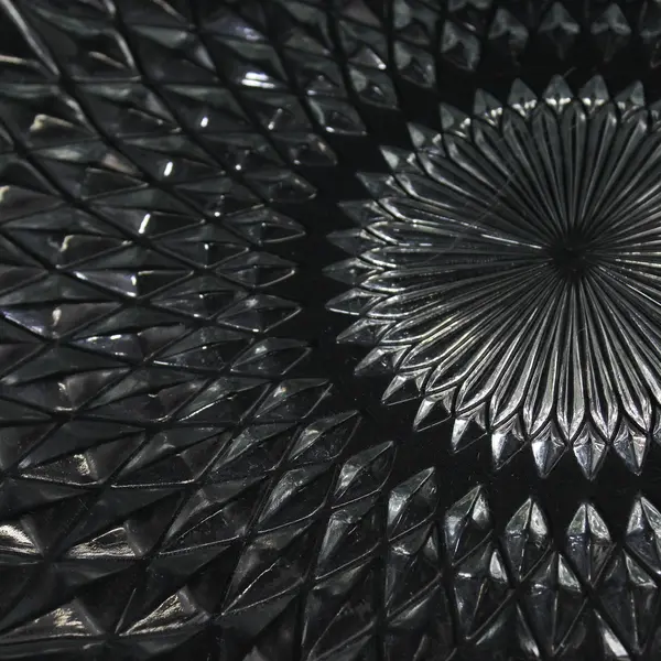 VTG Anchor Hocking Crown Point Clear Glass Diamond Point Torte Plate 14" 