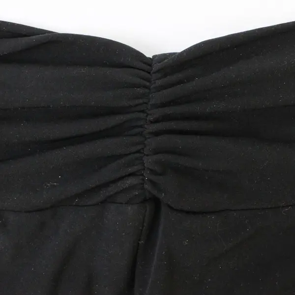 George Solid Black Midi Skirt Women's XL 16-18