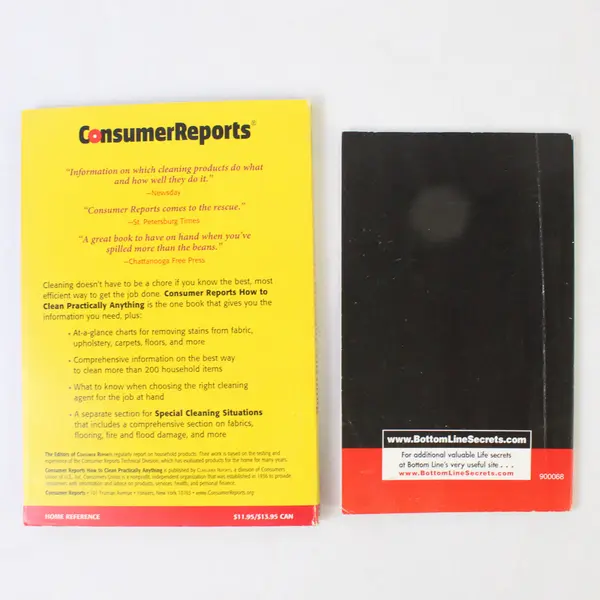 Lot of 2 Books: Best Kept Secrets in America & How to Clean Practically Anything