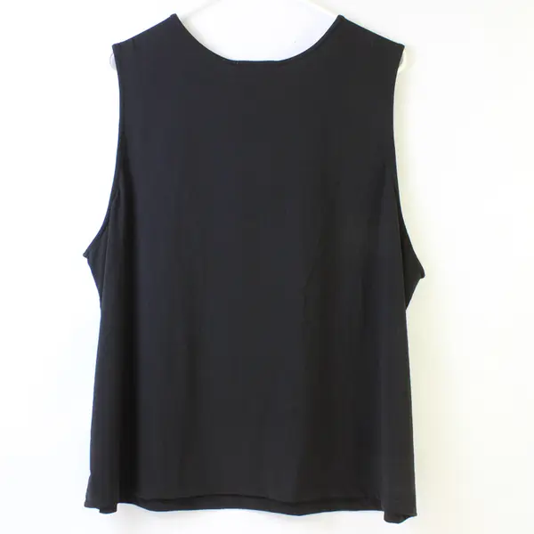 North Style Solid Black Tank Top Women's 1X