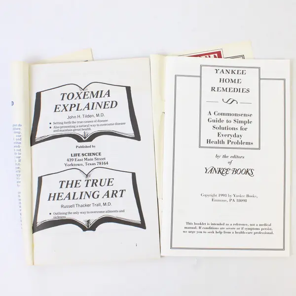 Lot of 5 Health Books - High Speed Healers, Farewell to Fatigue, Toxemia