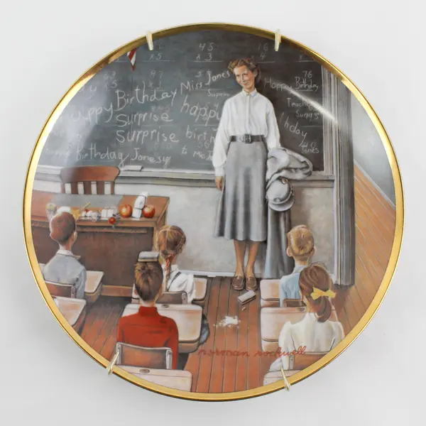 Norman Rockwell Saturday Evening Post Covers The School teacher Plate