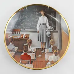 Norman Rockwell Saturday Evening Post Covers The School teacher Plate