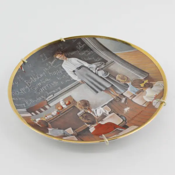 Norman Rockwell Saturday Evening Post Covers The School teacher Plate