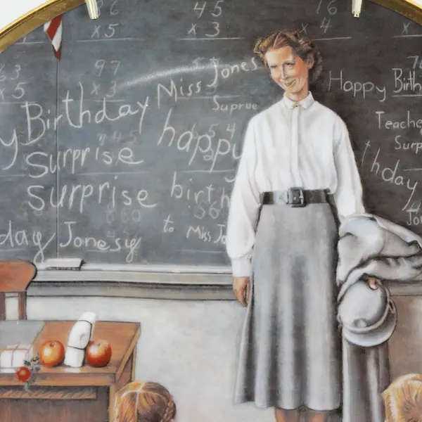 Norman Rockwell Saturday Evening Post Covers The School teacher Plate