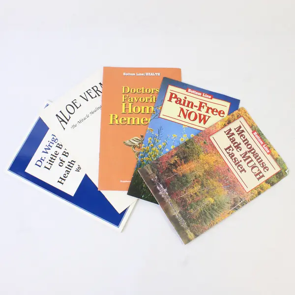 Lot of 5 Health & Wellness Books - Menopause, Pain Free, Home Remedies