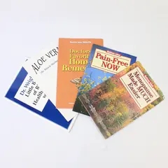 Lot of 5 Health & Wellness Books - Menopause, Pain Free, Home Remedies