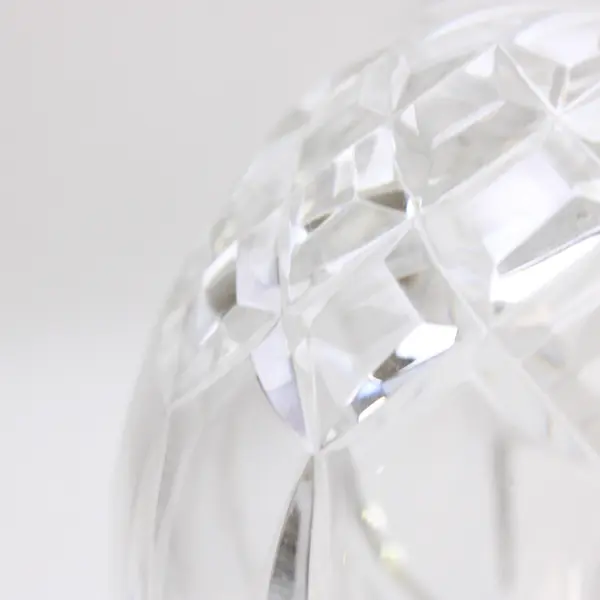 Heavy Lead Crystal Rose Bowl Diamond Arch Pattern