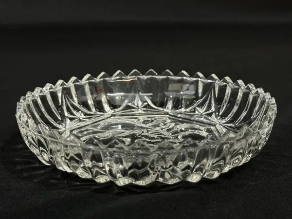 Vintage Federal Glass Pioneer Nappy Dish 5.25" Clear Ribbed Bowl