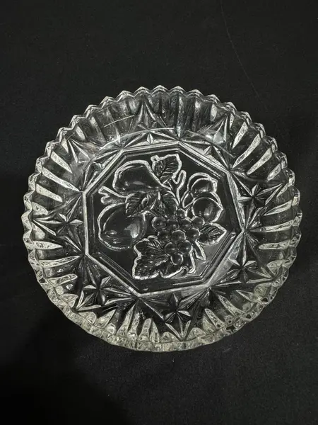 Vintage Federal Glass Pioneer Nappy Dish 5.25" Clear Ribbed Bowl