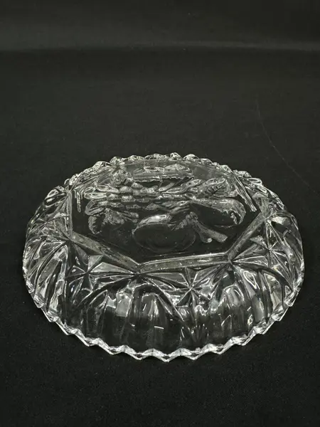 Vintage Federal Glass Pioneer Nappy Dish 5.25" Clear Ribbed Bowl