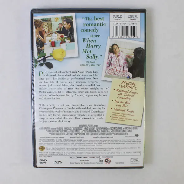 Must Love Dogs DVD, 2005 #59345 New/Sealed 