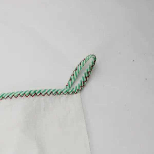 Vintage Miercoles Strawberry Embroidered Tea Towel FLAWED