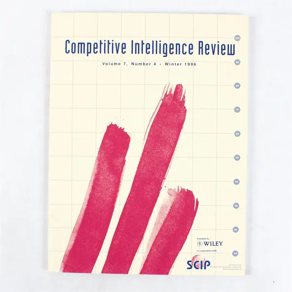Competitive Intelligence Review Vol. 7 No. 4 Magazine