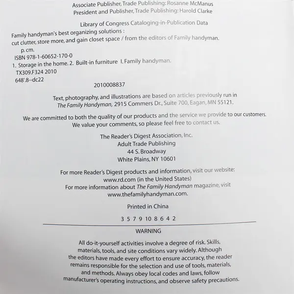 Family Handyman's Best Organizing Solutions: Cut Clutter Store More - Paperback