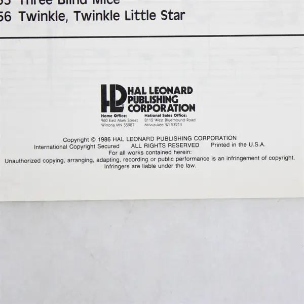 Big Note - Favorite Children's Songs by Bill Boyd - Songbook