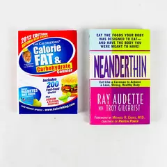 Lot of 2 Health Books: Calorie King Calorie Fat & Carbs + NeanderThin
