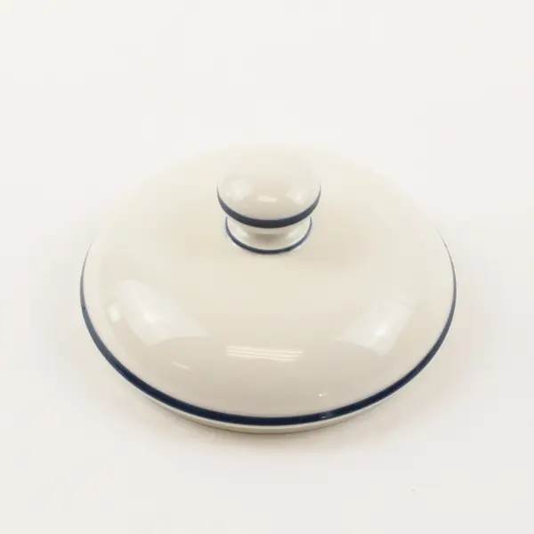 Lenox Poppies On Blue Patterned Chinastone Sugar Bowl With Matching Lid