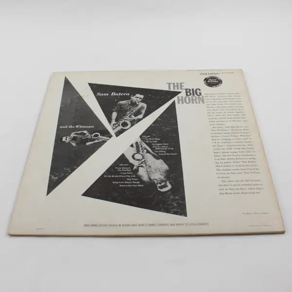 Sam Butera & The Witnesses – The Big Horn ~12" Vinyl Record