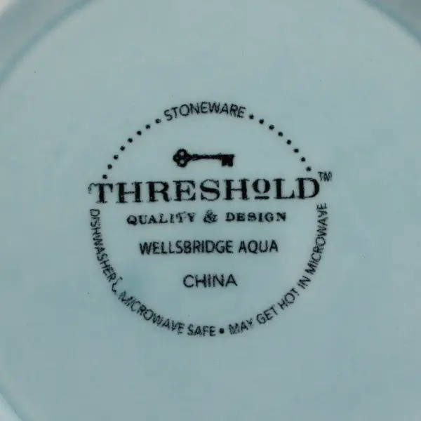 Threshold Wellsbridge Aqua Patterned Stoneware Soup/Cereal Bowl 7.25" Diameter