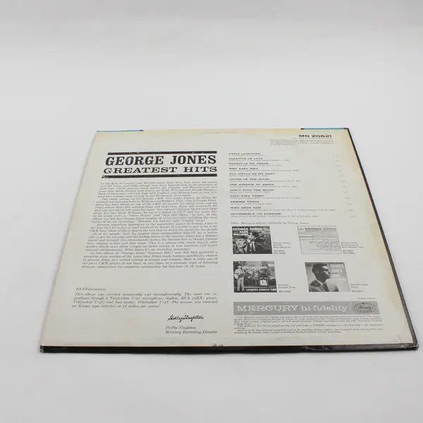 George Jones "Greatest Hits"  12" Vinyl Record